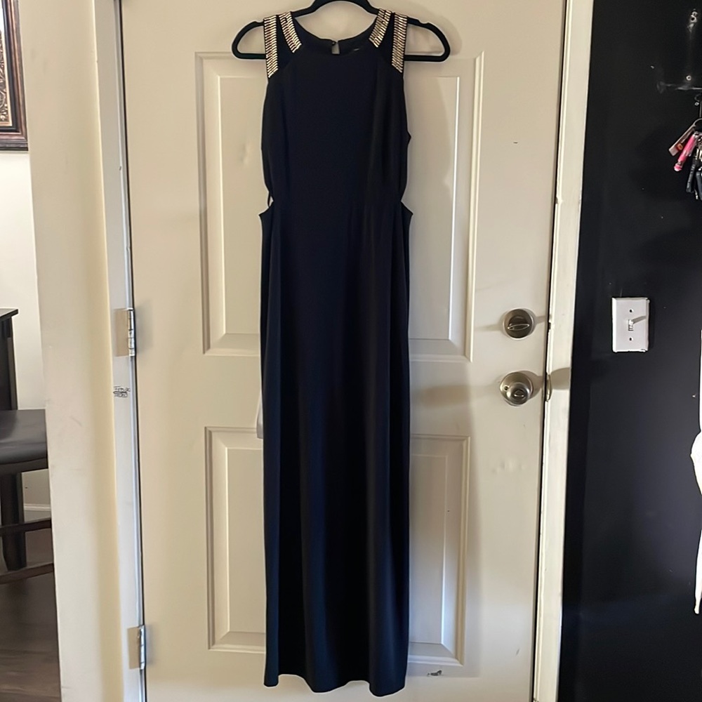 Guess black long sleeveless dress